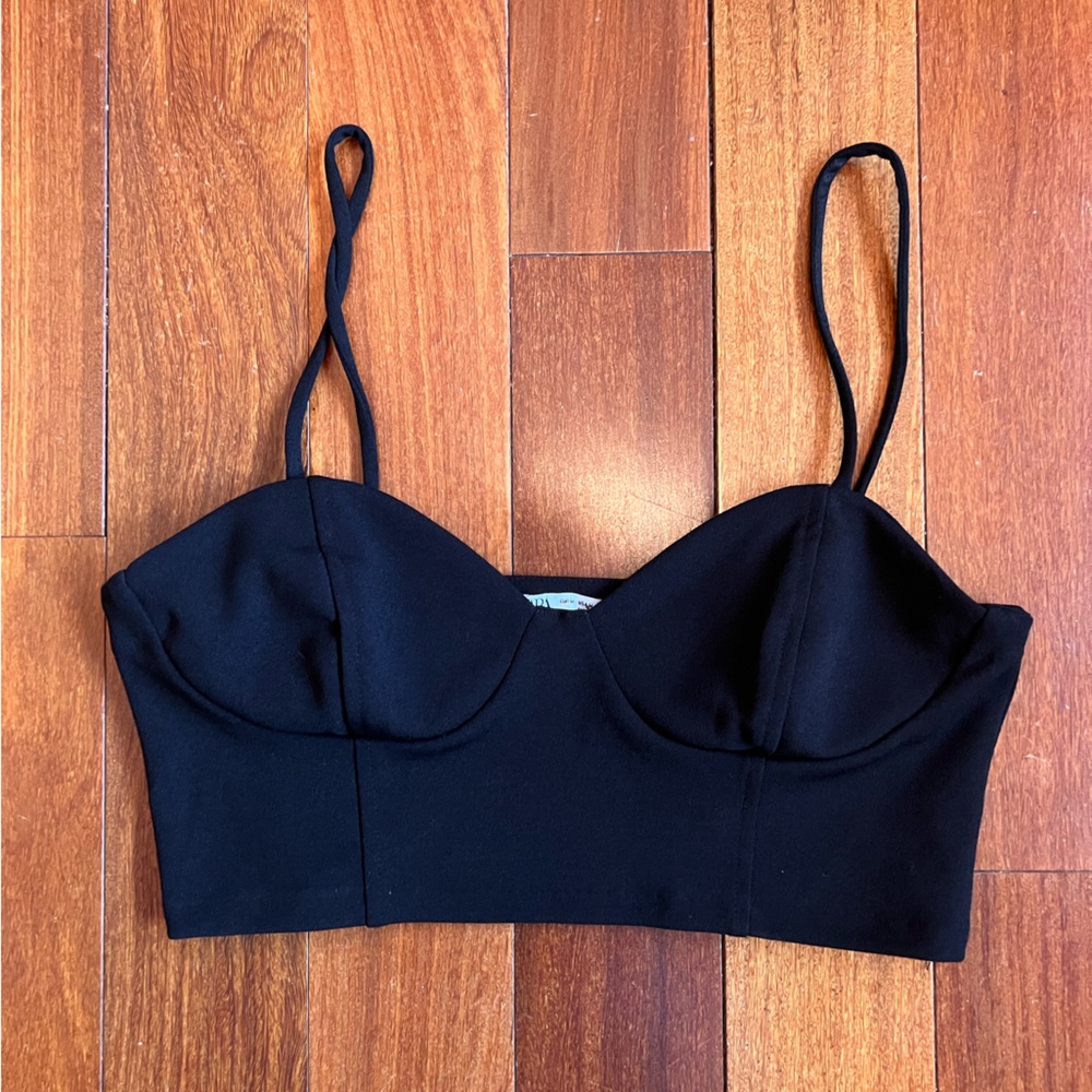Zara black bralette
